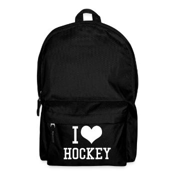 I Love Hockey - Backpack - black - Front