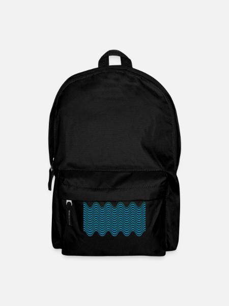 wellenmuster - Backpack - black