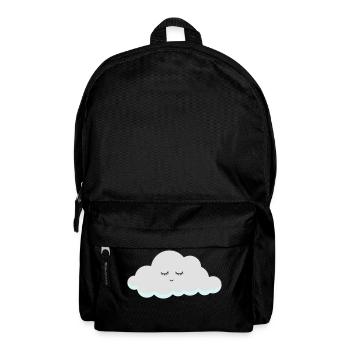 Schlaf Wolke mit Wimpern - Rucksack - Schwarz - Vorne