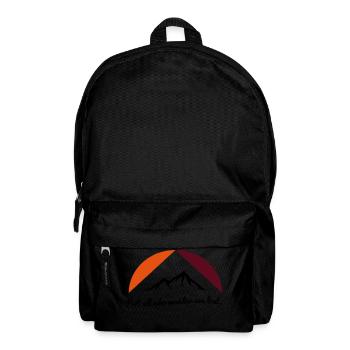 Quote holiday travel feelings love sports gift - Backpack - black - Front