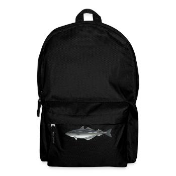 Seelachs_Natur - Rucksack - Schwarz - Vorne