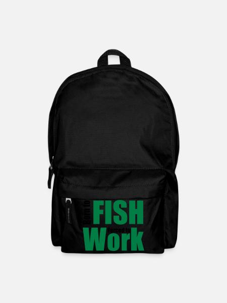 angeln - Rucksack - Schwarz