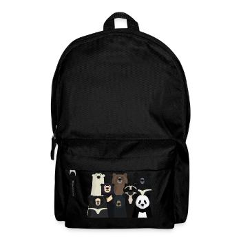 Bär der Welt - Rucksack - Schwarz - Vorne