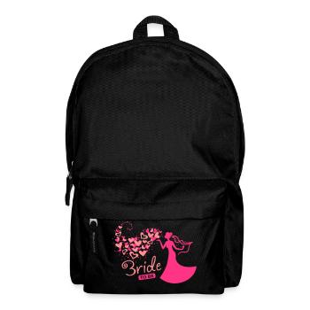 nuages de coeur Jeune mariée à être - Sac à dos - noir - Devant