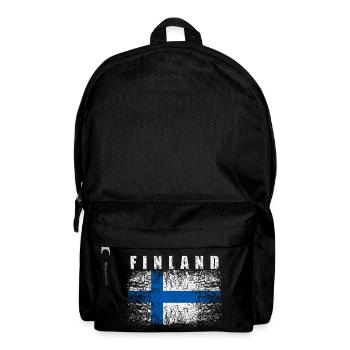 Finnland Flagge 008 AllroundDesigns - Rucksack - Schwarz - Vorne