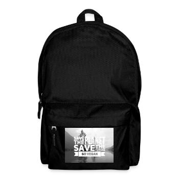 Vegan Veganer Am Geilsten - T Shirt für Gewinner - Rucksack - Schwarz - Vorne
