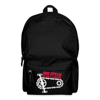 One Speed is all I need - Singelspeed - Rucksack - Schwarz - Vorne