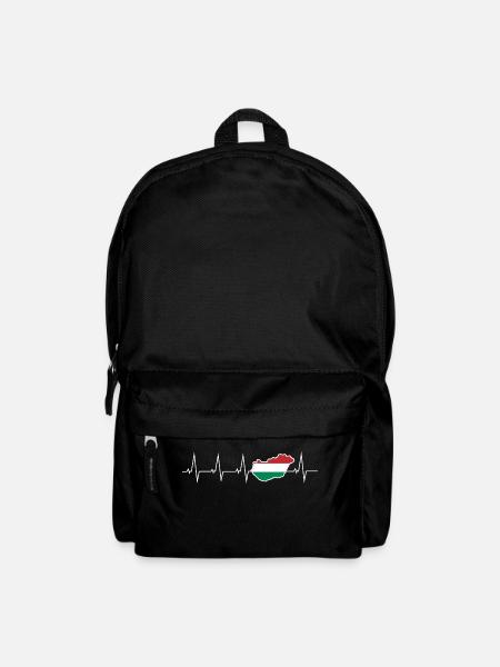 Ich liebe Ungarn - Herzschlag - Rucksack - Schwarz
