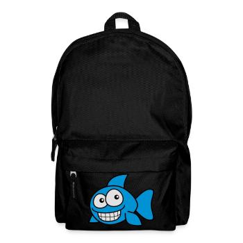 grin_fish_3c - Rucksack - Schwarz - Vorne