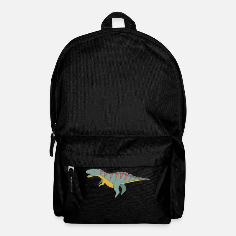 Gift Dinosaur Fossil Kawaii Trex Comic Dino - Backpack - black