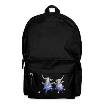 Rollschuh Elefantentanz - Rucksack - Schwarz - Vorne