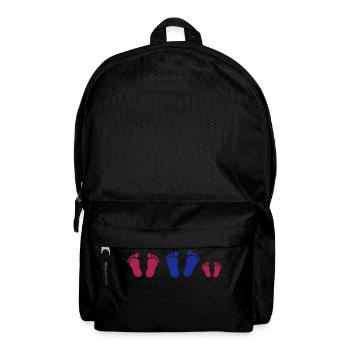 footprint_family_with_girl_2c - Backpack - black - Front