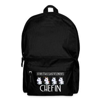 CHEFIN - Toll - Rucksack - Schwarz - Vorne