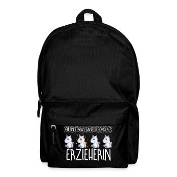 ERZIEHERIN - Toll - Rucksack - Schwarz - Vorne