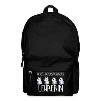 LEHRERIN - Toll - Rucksack - Schwarz - Vorne