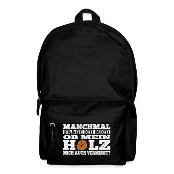 Wood - missing - Backpack - black - Front