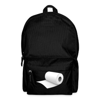 papier toilette - Sac à dos - noir - Devant