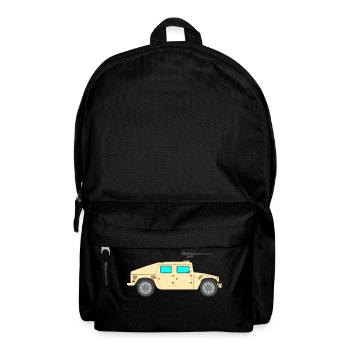 véhicule militaire - Sac à dos - noir - Devant