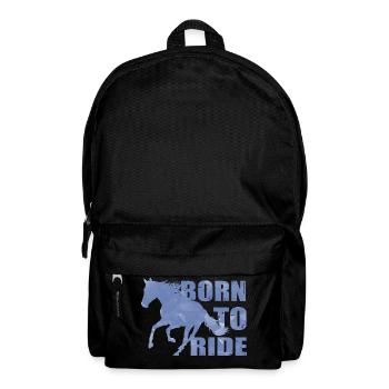 Born To Ride Born To Riding Horse Rider - Backpack - black - Front