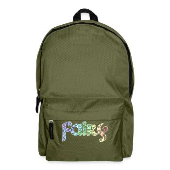 Fairy romantic writing - Backpack - olive green - Front
