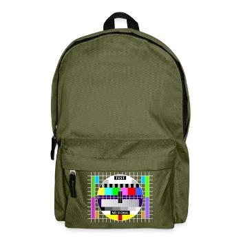 Image test card status no signal screen Display - Sac à dos - vert olive - Devant