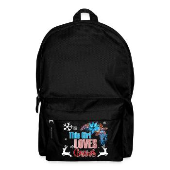Fille d'amour de Noël de Noël cadeau de Noël - Sac à dos - noir - Devant