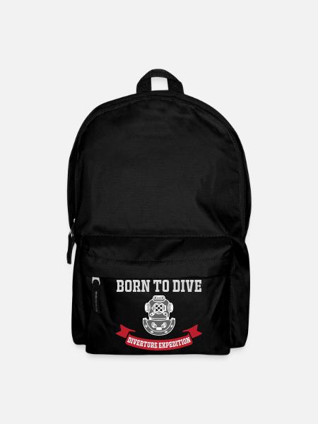 Né pour plonger - Sac à dos - noir