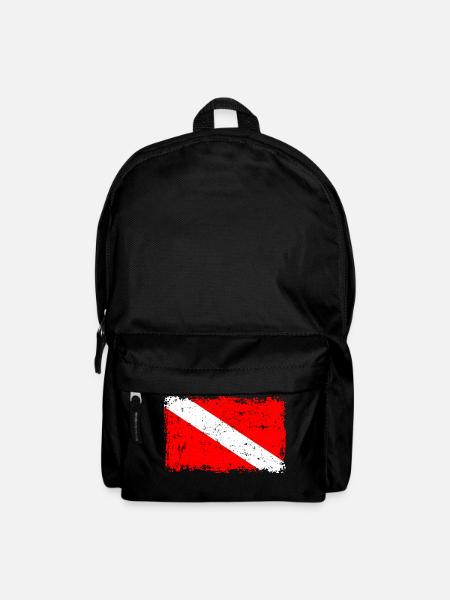 Diver Flag - Backpack - black