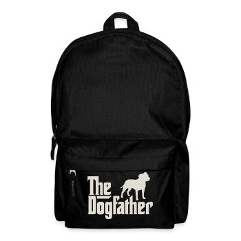 The Dogfather - Staffordshire Bullterrier - Rucksack - Schwarz - Vorne