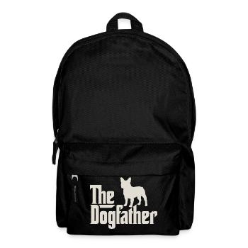 The Dogfather - Französische Bulldogge Frenchie - Rucksack - Schwarz - Vorne