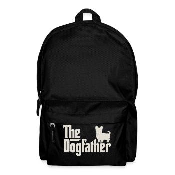 The Dogfather - Yorkshire Terrier Yorkie - Rucksack - Schwarz - Vorne