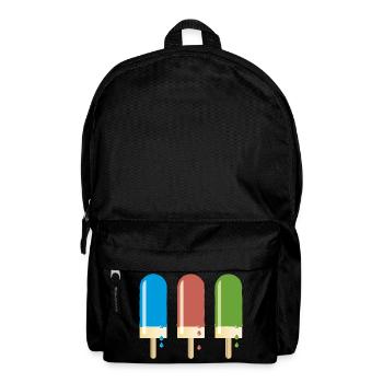Eis am Stiel leckere Eiscreme Sommerhitze Milcheis - Rucksack - Schwarz - Vorne