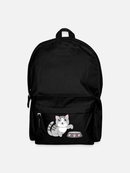 Hungry cat - Backpack - black