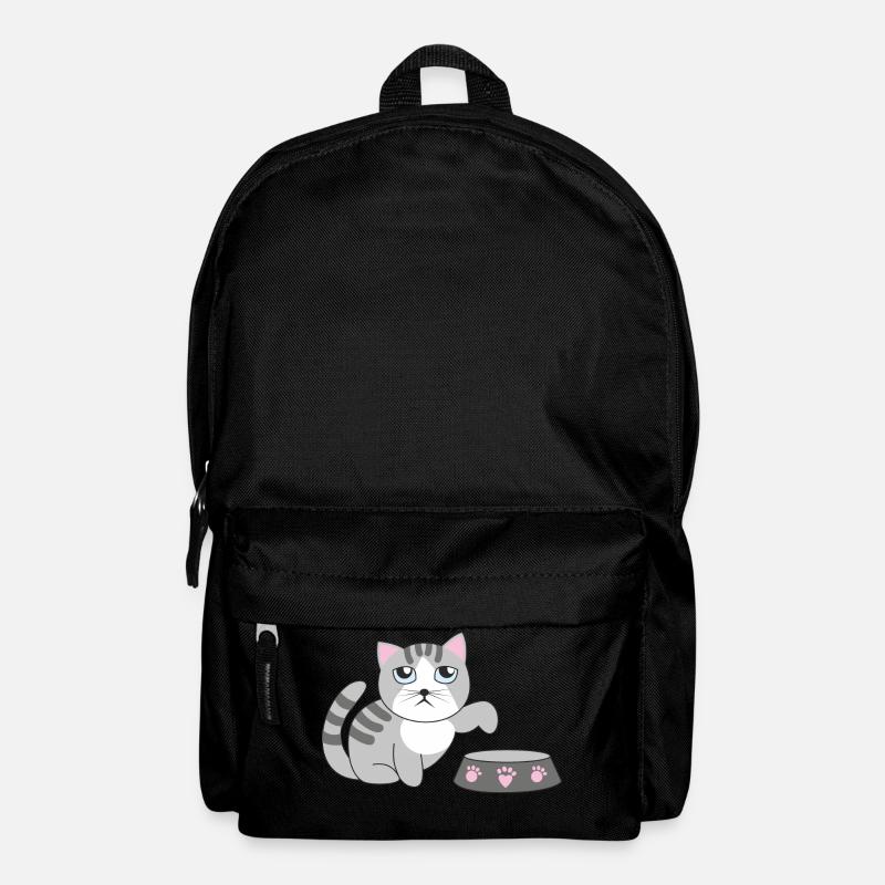 chat affamé - Sac à dos - noir