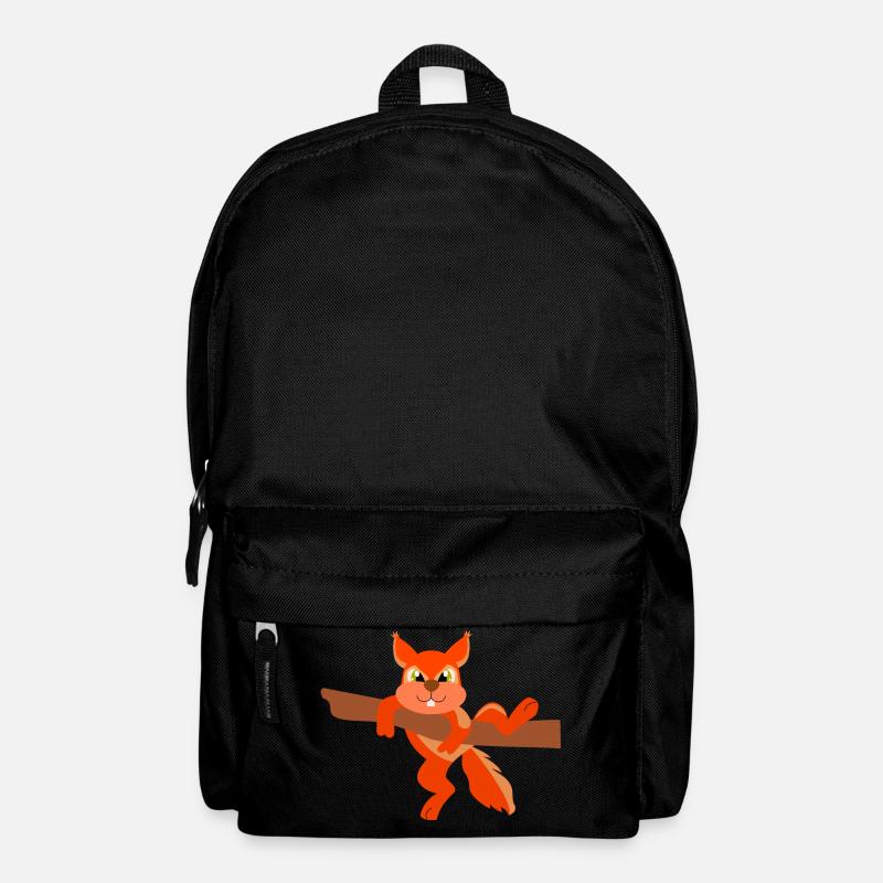 Eichhörnchen - Rucksack - Schwarz