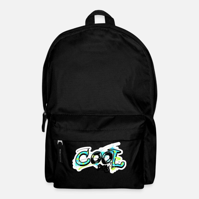 cool boy Graffiti Motiv - cooles Shirt für Kinder - Rucksack - Schwarz