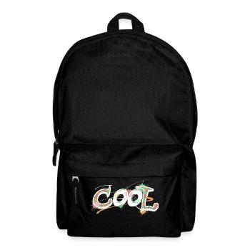 Cool Schriftzug cooles Shirt Graffiti Comic Look - Rucksack - Schwarz - Vorne