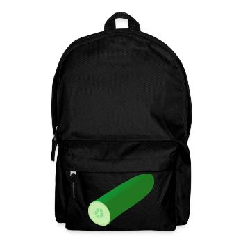 cucumber cucumbers veggie vegetable - Backpack - black - Front