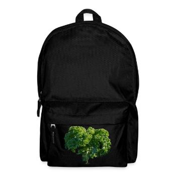 kale gruenkohl kohl veggie gemuese vegetables2 - Rucksack - Schwarz - Vorne