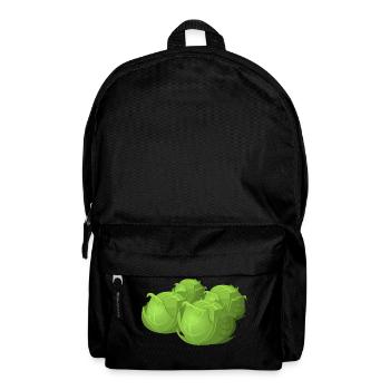 salad salad lettuce halloween vegetables vegetables7 - Backpack - black - Front