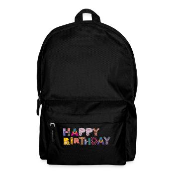 happy birthday - Rucksack - Schwarz - Vorne