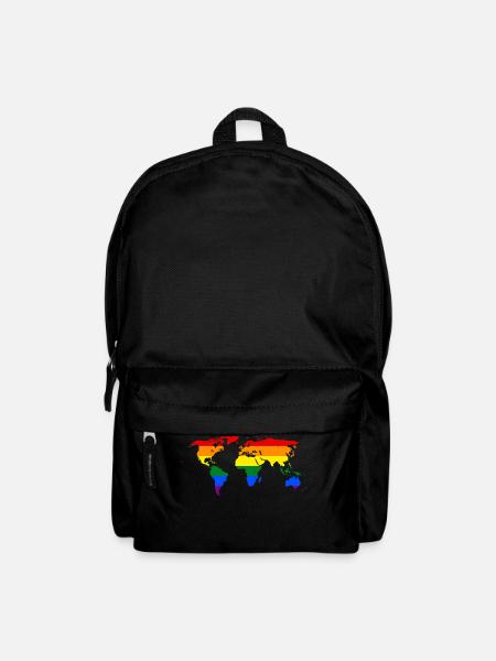 LGBT WORLD MAP - Backpack - black