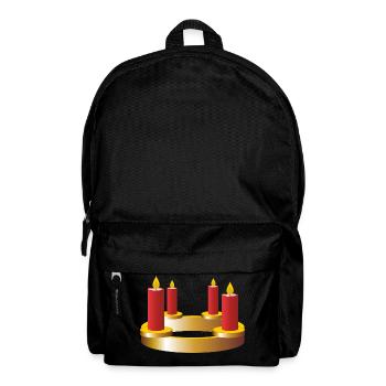 christmas winter reindeer santa claus ugly chr - Backpack - black - Front