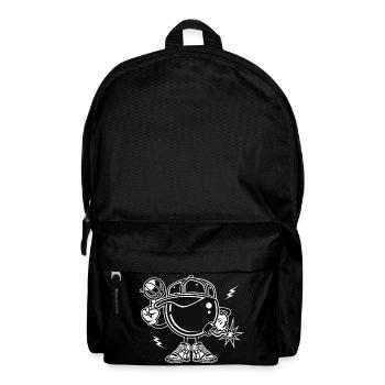 basket-ball DESSINÉE - Comic chemise Cartoon Fun - Sac à dos - noir - Devant