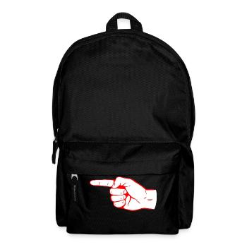 index finger - Backpack - black - Front