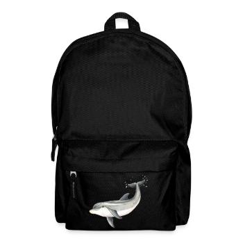 Baby dolphin - Baby dolphin design - Baby dauphin - Backpack - black - Front