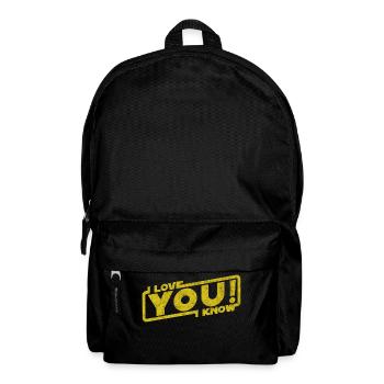 je t'aime que je connais - cadeau citation de film - Sac à dos - noir - Devant