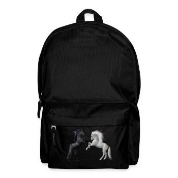Pferde - Rucksack - Schwarz - Vorne