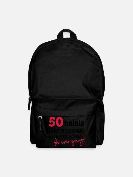 50 balais le temps passe - Sac à dos - noir