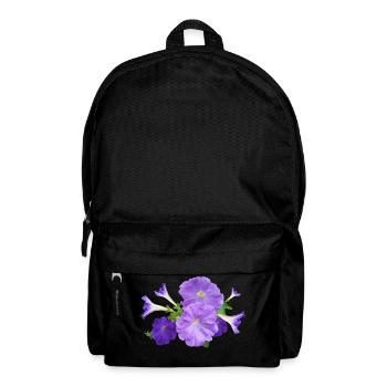 petunia petunie blumen flowers garten garden - Rucksack - Schwarz - Vorne